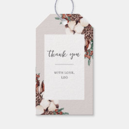 Winter Greenery Simple Thank you Cadeaulabel