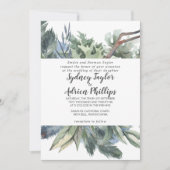 Winter Greenery - Uitnodiging voor formeel huwelij (Voorkant)