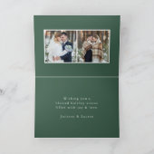 Winter Greenery | Vakantie gevouwen Kaart (Binnen)