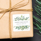 Winter Greenery | Vakantie Vierkante Sticker