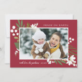 Winter Greenery | Vakantieknopkaart Feestdagenkaart (Voorkant)