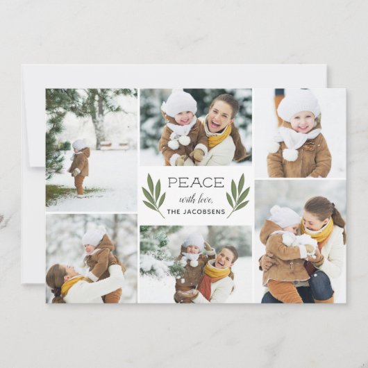 Winter Greenery | Vakantieknopkaart Feestdagenkaart (Voorkant)