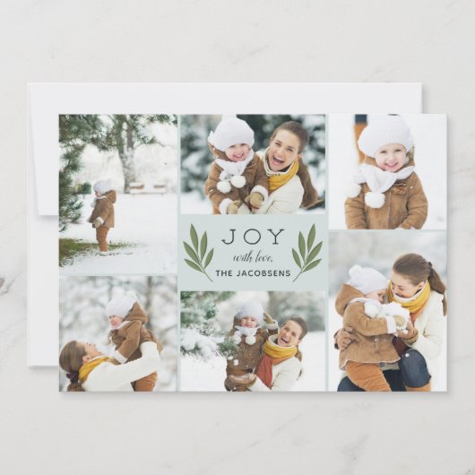 Winter Greenery | Vakantieknopkaart Feestdagenkaart (Voorkant)