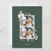 Winter Greenery | Vakantieknopkaart Feestdagenkaart (Achterkant)