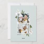 Winter Greenery | Vakantieknopkaart Feestdagenkaart (Achterkant)