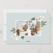 Winter Greenery | Vakantieknopkaart Feestdagenkaart (Achterkant)