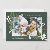 Winter Greenery | Vakantieknopkaart Feestdagenkaart (Voorkant)