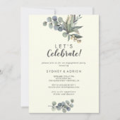 Winter Greenery | Viory Let's Celebrate Party Kaart (Voorkant)