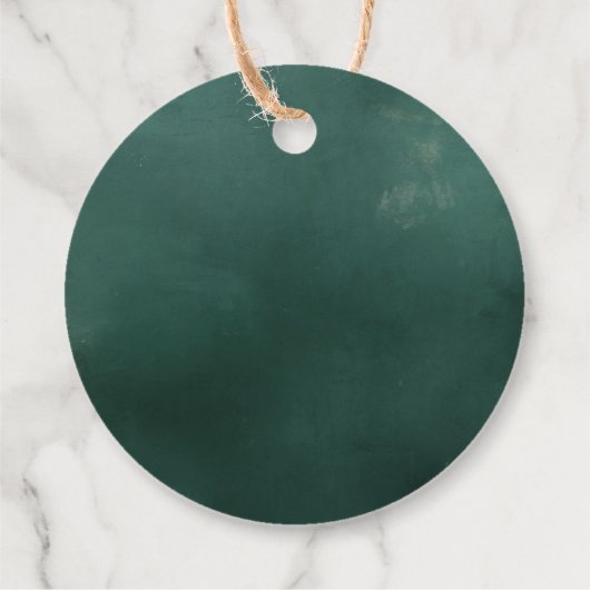 Winter Greenery Vrijgezellenfeest Elegant Favor Ta Bedankjes Labels (Achterkant)