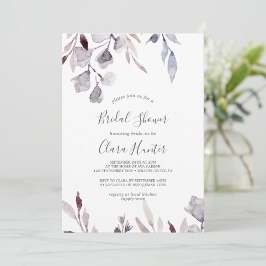 Winter Greenery Vrijgezellenfeest Kaart (Staand voorkant)