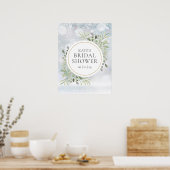 Winter Greenery Vrijgezellenfeest Welkomstteken Poster (Keuken)