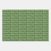 Winter Greenery Waterverf kerstboomschilfers Inpakpapier Vel (Voorkant 3)