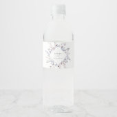 Winter Greenery Wedding Waterfles Etiket (Voorkant)