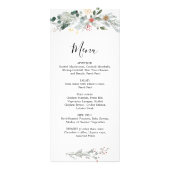 Winter Greenery Wedfeest Menu (Voorkant)