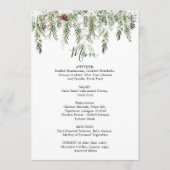 Winter Greenery Wedfeest Menu (Voorkant)