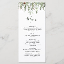Winter Greenery Wedfeest Menu