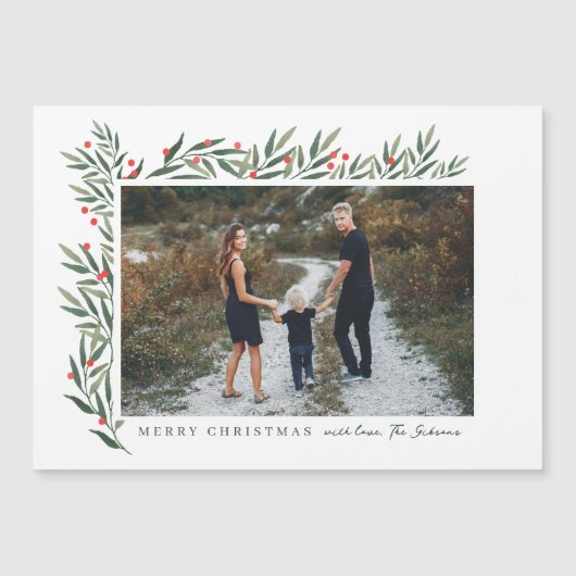 Winter Greenery White met kerstfeest (Voorkant)