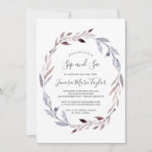 Winter Greenery Wreath Sip en See Kaart (Voorkant)