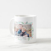 Winter Greens Holiday Foto Koffiemok (Voorkant links)