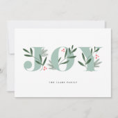 Winter Greens Joy Holiday Kaarten (Voorkant)