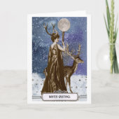 Winter Greetings Goddess Kaart (Voorkant)