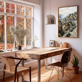 Winter Griekse eilanden landschapsprints Poster