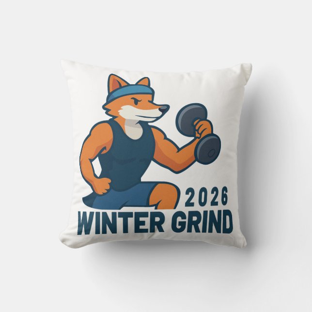 winter grind 2026 kussen (Voorkant)