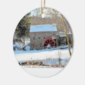 WINTER GRIST MILL KERAMISCH ORNAMENT (Links)