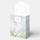 Winter groen bladeren Vrijgezellenfeest Bedankdoosjes (Geopend)