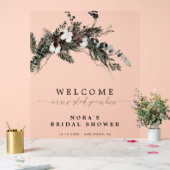 Winter groen boeket Vrijgezellenfeest Welkom Acryl Bord (Huwelijk)