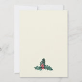 Winter groen bruiloft uitnodiging (Achterkant)