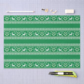 Winter Groen en Wit Kerstmis Fair Isle Tissuepapier (Craft)
