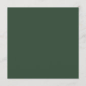 Winter groen kerstvakantie groet feestdagenkaart (Achterkant)