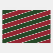 Winter groen rode en groene patronen kerst inpakpapier vel (Voorkant 2)