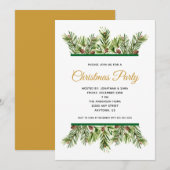 Winter groen vakantie kerstfeest kaart (Voorkant / Achterkant)