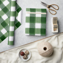 Winter Groen Wit Vakantie Gekruist Patroon