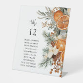 Winter groen Zitkaart Tafel boventeken Reclamebord Met Voetstuk (Voorkant)