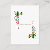 Winter Groenadvies Voor Moeder Baby Shower Informatiekaartje (Achterkant)