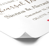 Winter groenblijvende dennenboom oefendiner welkom poster (Hoek)