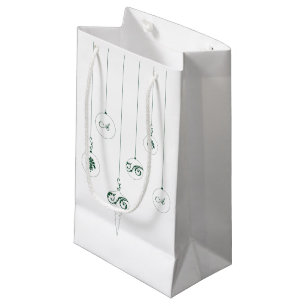 Winter Groene Bauble Hangende Ornamenten Gift Bag Klein Cadeauzakje