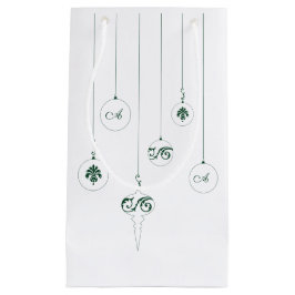 Winter Groene Bauble Hangende Ornamenten Gift Bag Klein Cadeauzakje