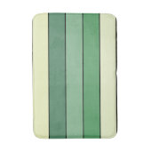Winter Groene Gele Strepen Op Waterverf Papier Badmat (Voorkant Verticaal)