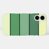 Winter Groene Gele Strepen Op Waterverf Papier Case-Mate iPhone Case (Achterkant (horizontaal))