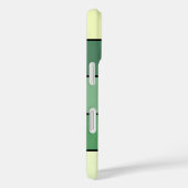 Winter Groene Gele Strepen Op Waterverf Papier Case-Mate iPhone Case (Achterkant / Rechts)