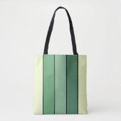 Winter Groene Gele Strepen Op Waterverf Papier Tote Bag (Voorkant)