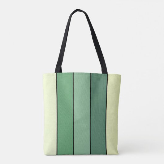 Winter Groene Gele Strepen Op Waterverf Papier Tote Bag (Achterkant)