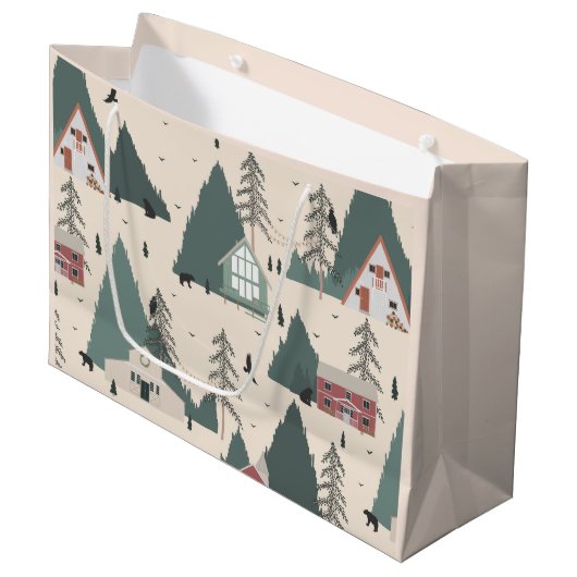  winter groot cadeauzakje (Voorkant Gekanteld)