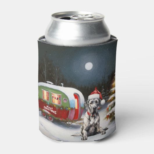 Winter Grote Deen Caravan Kerstavontuur Blikjeskoeler (Blikje Voorkant)