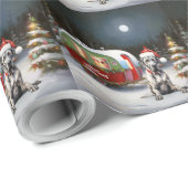 Winter Grote Deen Caravan Kerstavontuur Cadeaupapier (Rol Hoek)