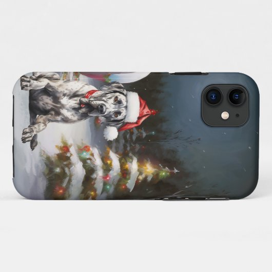 Winter Grote Deen Caravan Kerstavontuur Case-Mate iPhone Case (Achterkant (horizontaal))